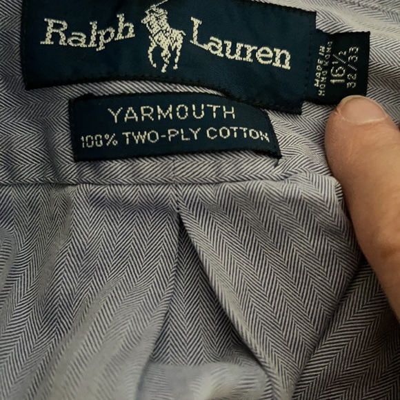 Ralph Lauren button down sz 16 1/2 32/33 - Picture 5 of 5